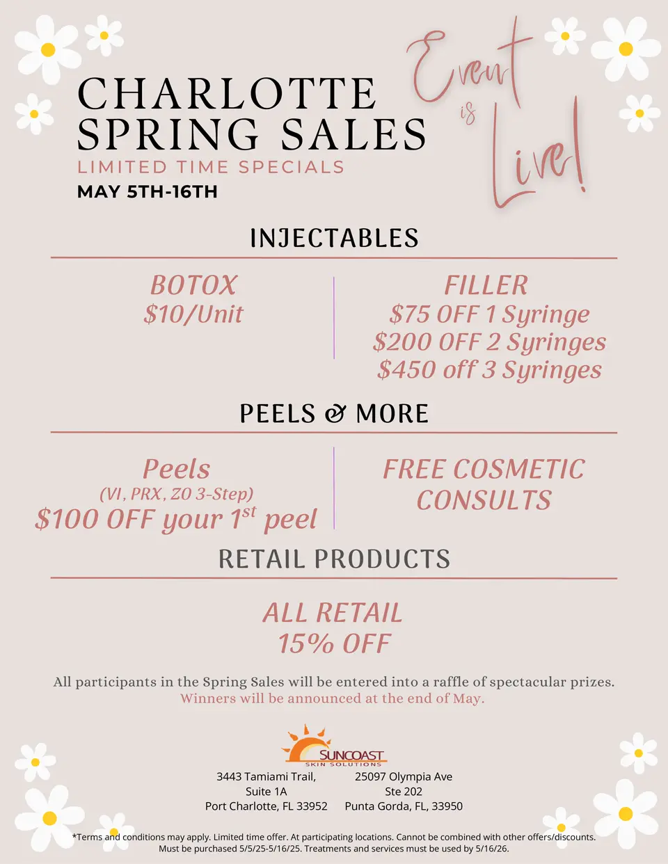 Charlotte Spring Sales